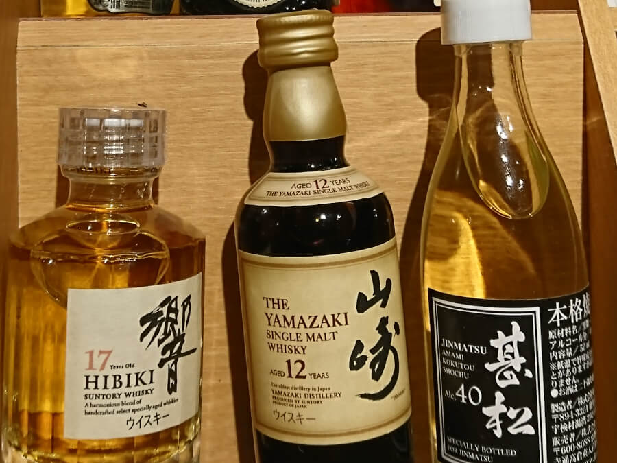3種類のウイスキー